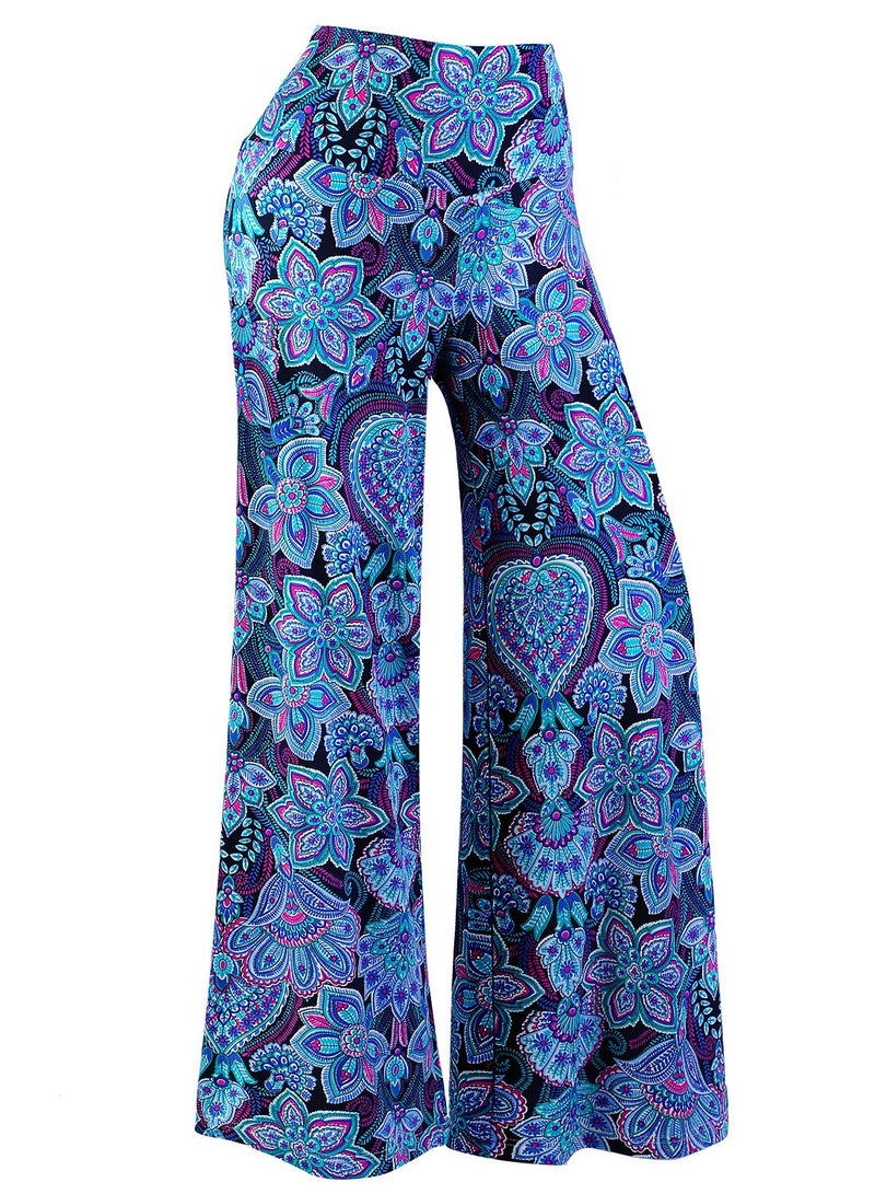 Arolina Women's Stretchy Wide Leg Palazzo Lounge Pants Casual Comfy High Waist Palazzo Pants - Image 1